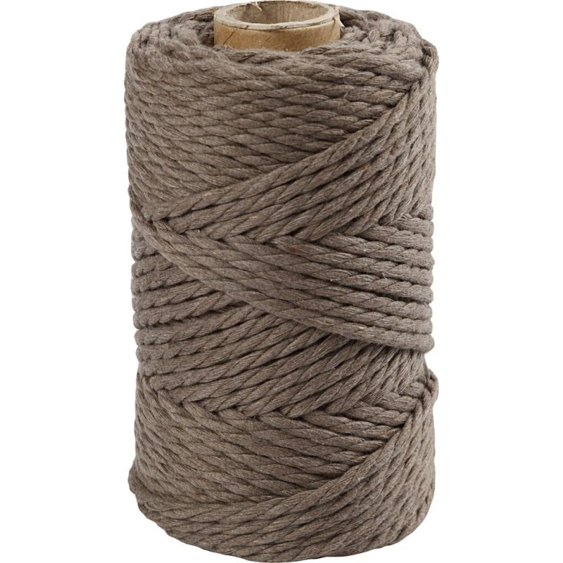 Macramé Reb 4 mm (55 m) Lys brun - 330 g