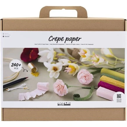 CC Hobby Maxi DIY Kit Crepepapir Blomster 180% 105 g (240+ dele)