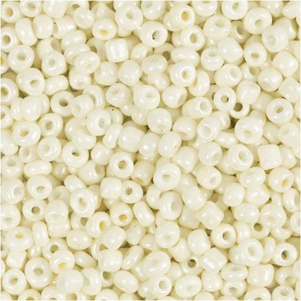 Rocaiperler 3 mm (8/0) perlemor, hul 0,6–1,0 mm, 25 g