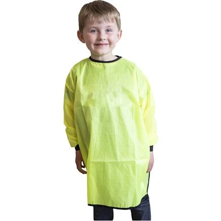 Malerkittel L 65 cm, str. 5-8 år, limegrøn, 10 stk.