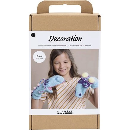 CC Hobby DIY Kit - Strømpedukke Monster, assorterede farver (1 pk)