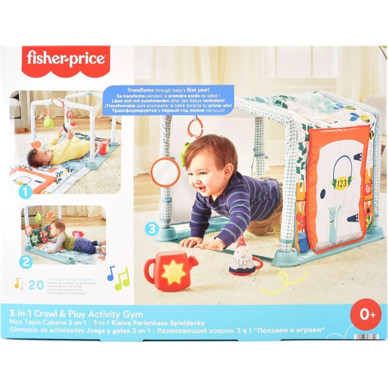 Fisher-Price 3-i-1 Kravle- & Leg Aktivitetsgym