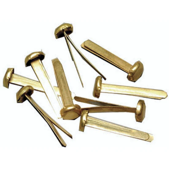 BNT metalclips 25 mm guldfarvet - 100 stk