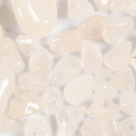 Krystalperler Rosakvarts 7–12 mm, hul 1 mm, 63 stk.