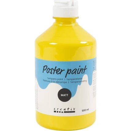 Temperamaling Mat Gul 500 ml