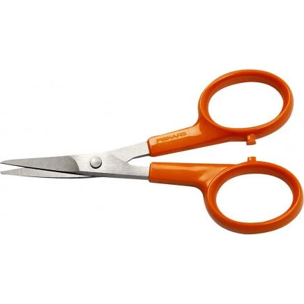 Fiskars Classic præcisionssaks, L 10 cm, kurvet spids, orange