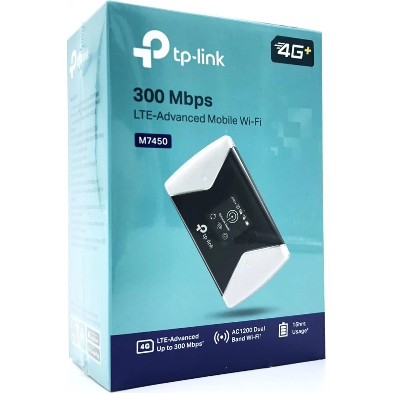 TP-Link M7450 4G-router (AC1200, CAT.6, batteri)