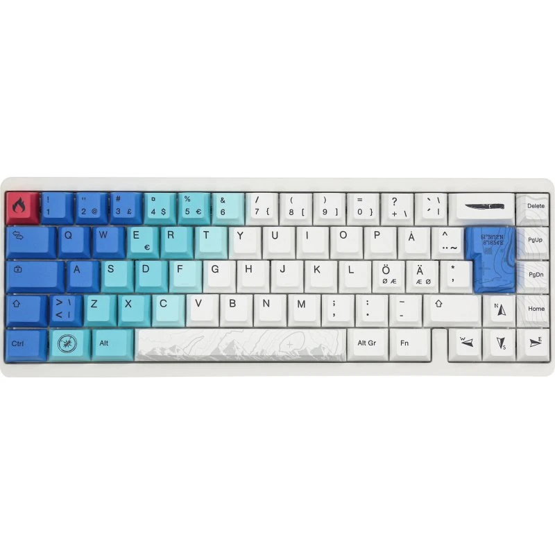 Varmilo Muse65 HE Summit 65% RGB Hall Effect Nordisk Hvid