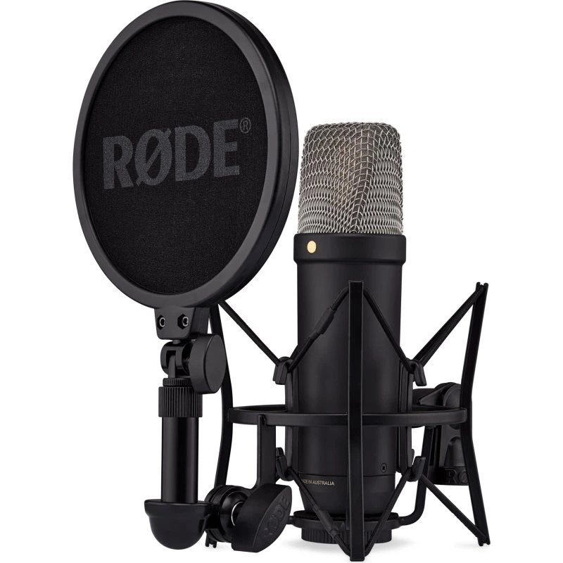 Røde NT1 5. gen kondensatormikrofon - USB-C/XLR, sort (inkl. SM6)