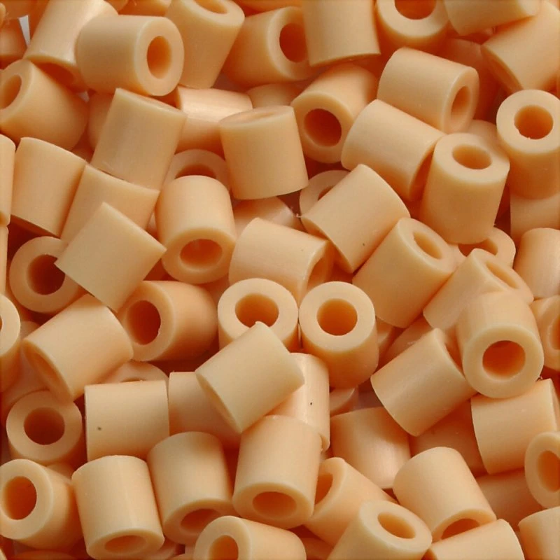 Nabbi Rørperler Medium 5x5 mm Lys pudder 1100 stk