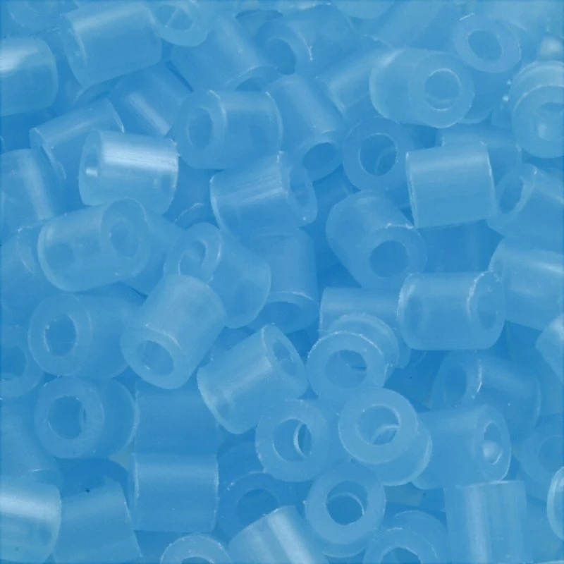 Nabbi Rørperler Medium 5x5 mm Blå Neon 1100 stk