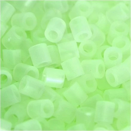 Nabbi Rørperler 5x5 mm hul 2,5 mm Selvlysende 6000 stk