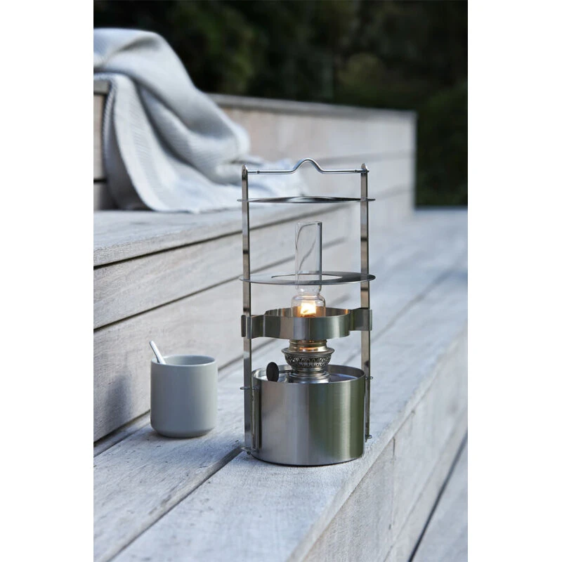 Stelton EM skibslampe H 34 cm, satinpoleret rustfrit stål