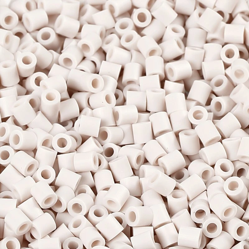 Nabbi PhotoPearls 5x5 mm, hul 2,5 mm - lys grå, 6000 stk
