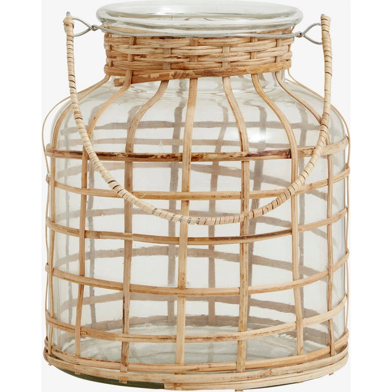 BAMBOO lanterne i bambus H21 cm - natur