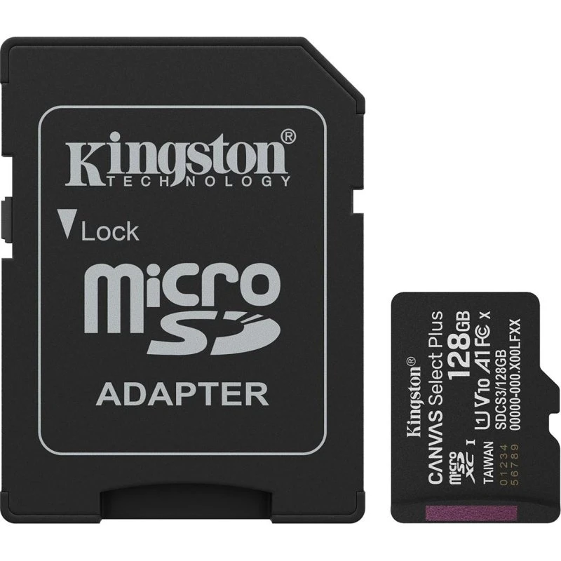 Kingston Canvas Select Plus Gen3 128GB microSDXC A1 UHS-I 150MB/s