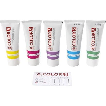 Sæbefarve assorterede farver 5 x 30 g