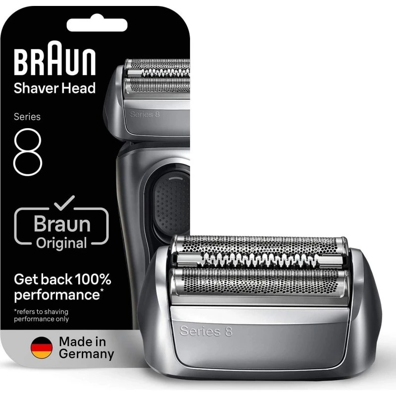 Braun Series 8 83M barberhoved, sølv (original)