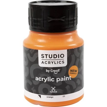 Creall Studio Akrylmaling halvdækkende Orange 500 ml