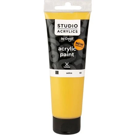 Creall Studio Akrylmaling, dækkende, okker 120 ml