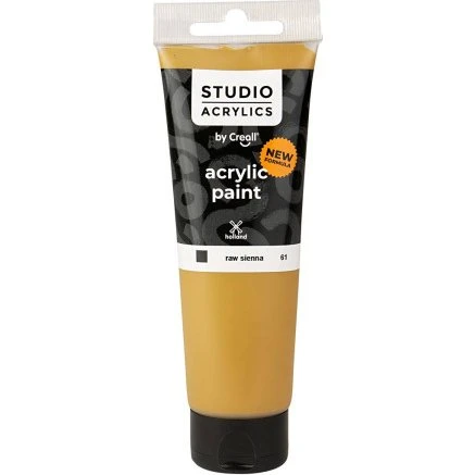 Creall Studio Akrylmaling, dækkende Raw Sienna 120 ml