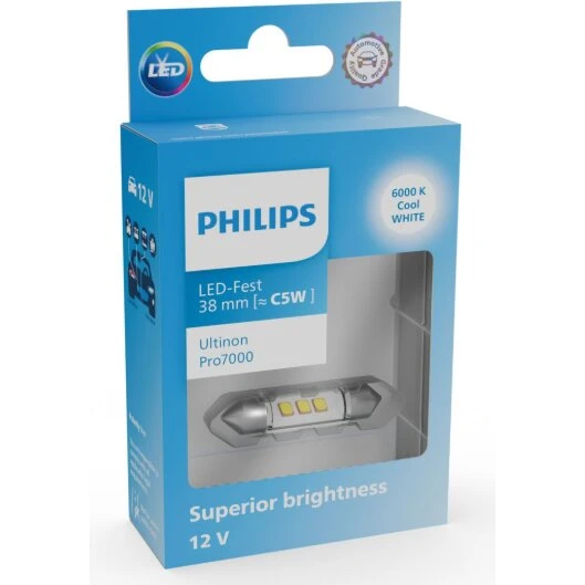 Philips Ultinon Pro7000 38mm C10W LED 6000K (1 stk)