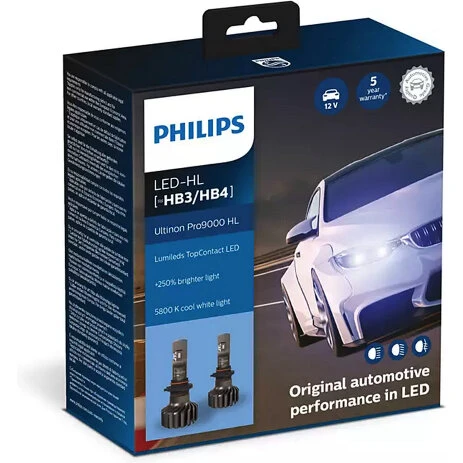 Philips Ultinon Pro9000 LED HB3/HB4 +250% 5800K
