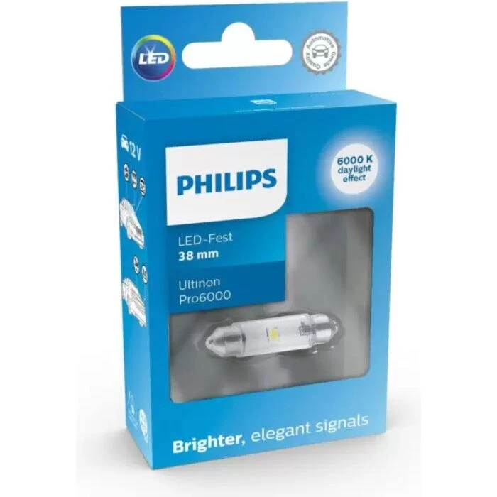 Philips Ultinon Pro6000 LED 38mm kabinelys 4000K