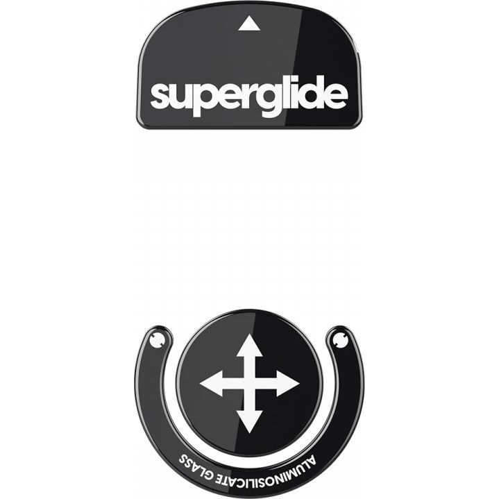 Pulsar Superglide Glass Skates til Logitech G Pro X Superlight – Sort