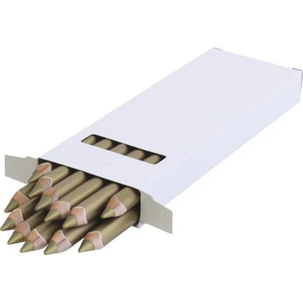 edu Kraftige trekantede farveblyanter 10 mm (mine 6,25 mm) – guld, 12 stk