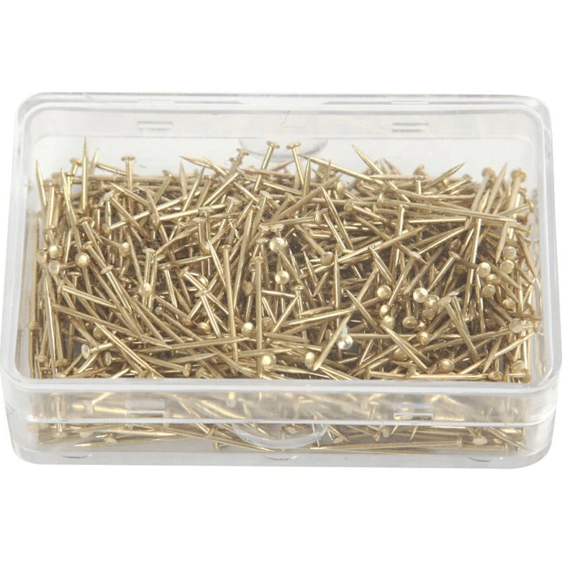 Universal Knappenåle 16 mm, 0,65 mm, guld - 25 g