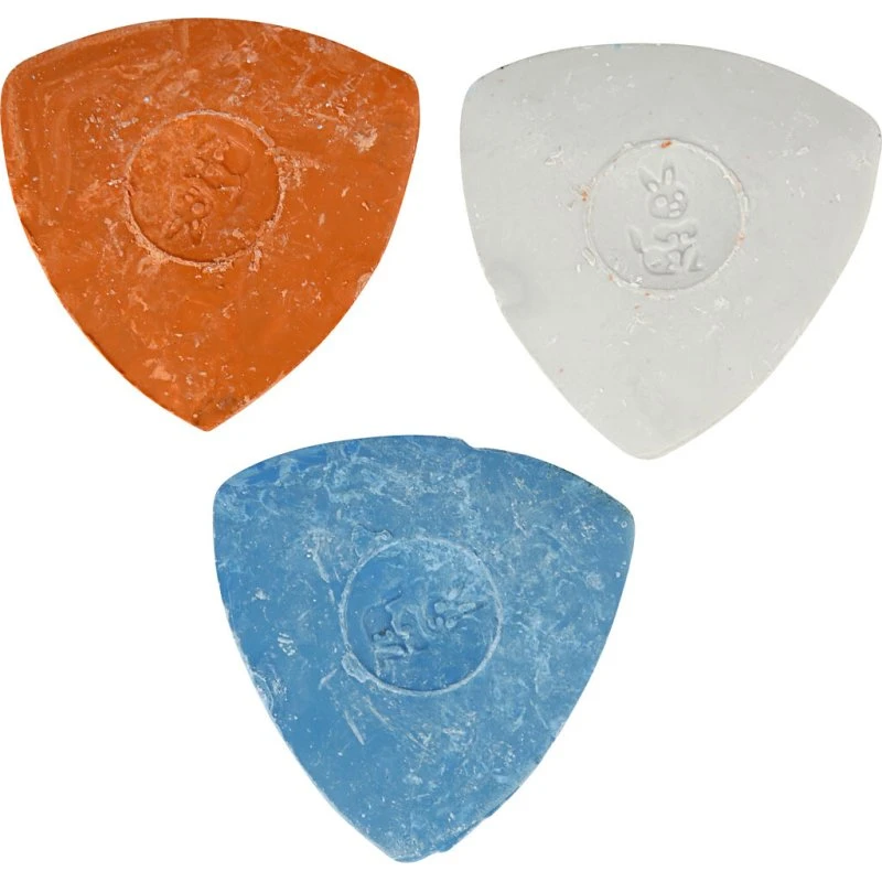 Skrædderkridt ø 5,5 cm – blå/rød/hvid, 3 stk.