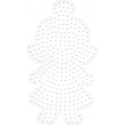 Hama Midi Perleplade Dukke 5 mm, Hvid (308 stifter)