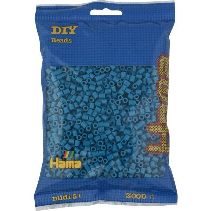 Hama Beads Midi 3000 stk - Blå (5 mm)