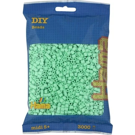 Hama Midi Perler Pastel Mint 3000 stk (5 mm)