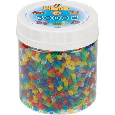 Hama Midi Perler 5 mm Transparent Mix 3000 stk (209-53)