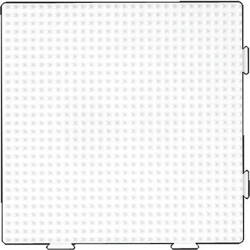Hama Midi Perleplade Samleplade Firkant Hvid 14,5x14,5 cm