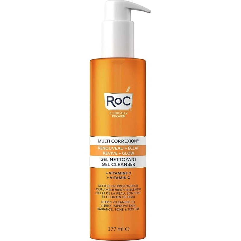 ROC Revive + Glow Gel Ansigtsrens med C-vitamin 177 ml