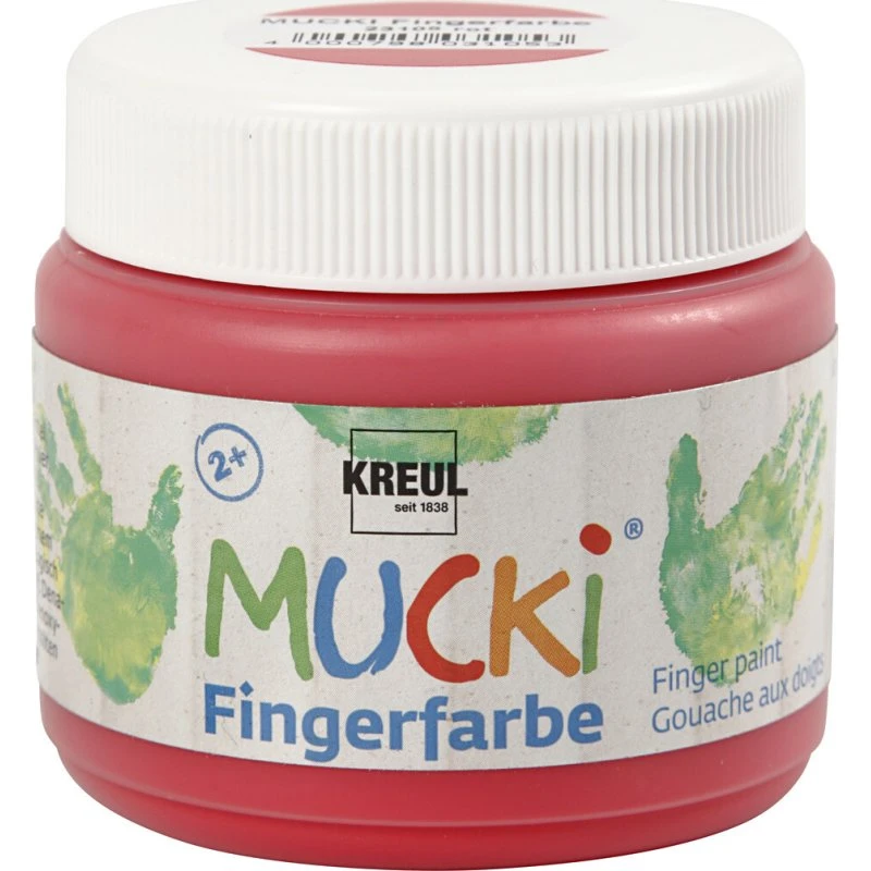 Mucki Fingermaling, rød 150 ml
