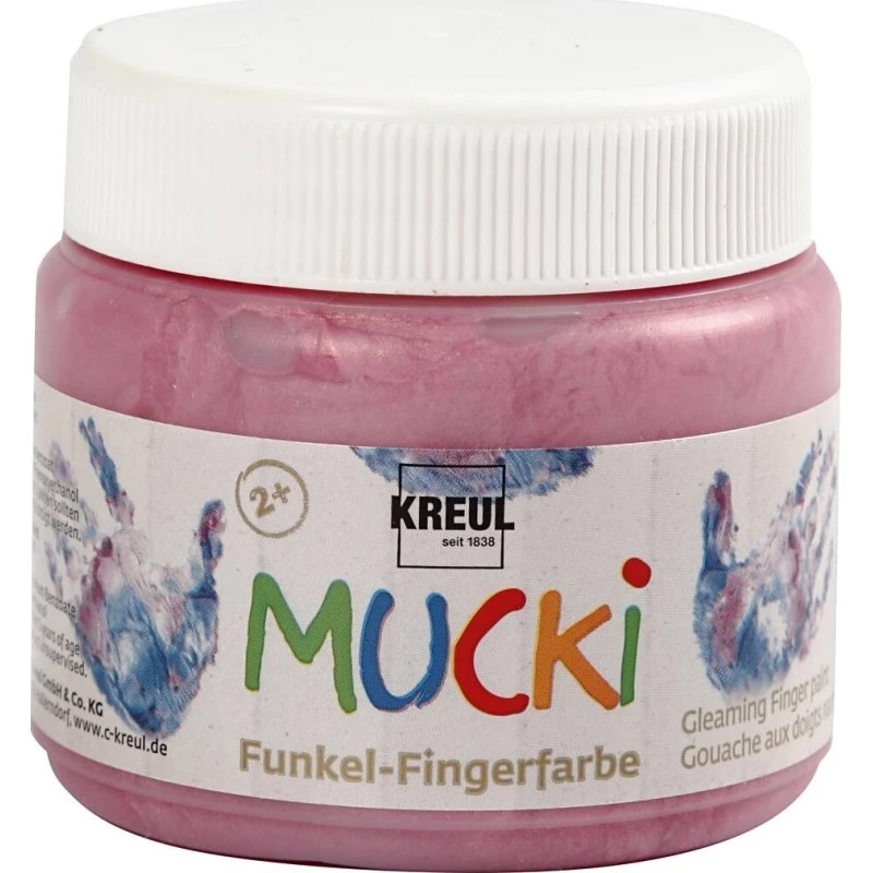 Mucki Fingermaling Metallic Rosa 150 ml
