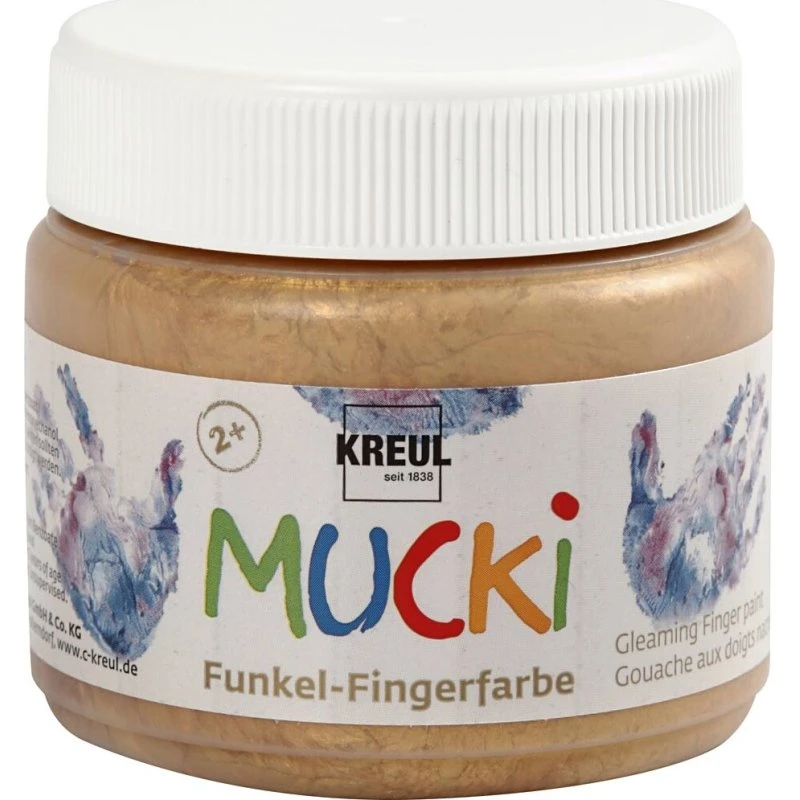 Mucki Fingermaling Metal Guld 150 ml