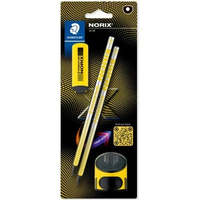 Staedtler NORIX 2-pak HB blyanter, gul