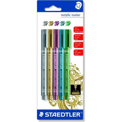 Staedtler Metallic tuscher 1-2 mm, 5 stk
