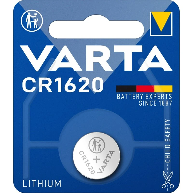 Varta CR1620 3,0V 60mAh knapcelle (Ø16×2,0mm)