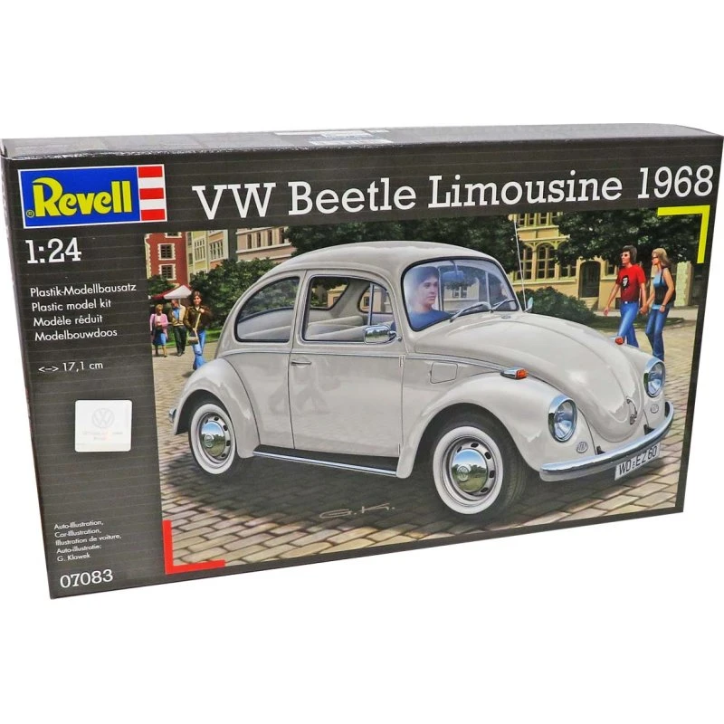 Revell VW Beetle Limousine 1968 – skala 1:24, 125 dele