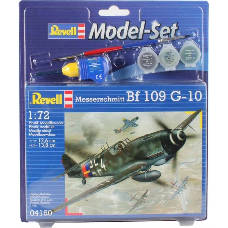 Revell Messerschmitt Bf-109 model 1:72 - inkl. lim & maling