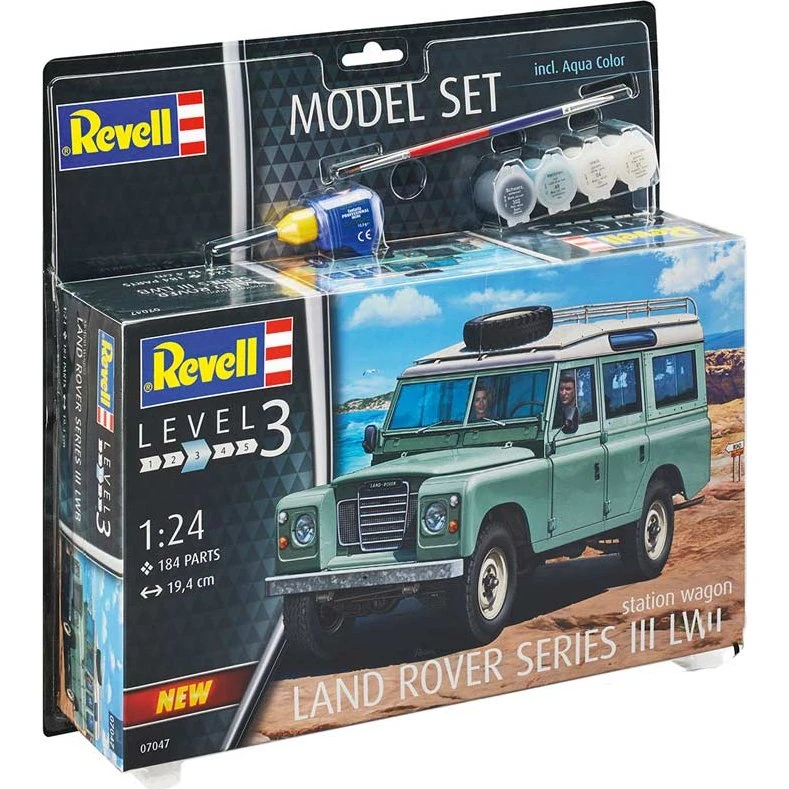 Revell Land Rover Series III LWB 1:24 - Byggesæt m/lim & maling