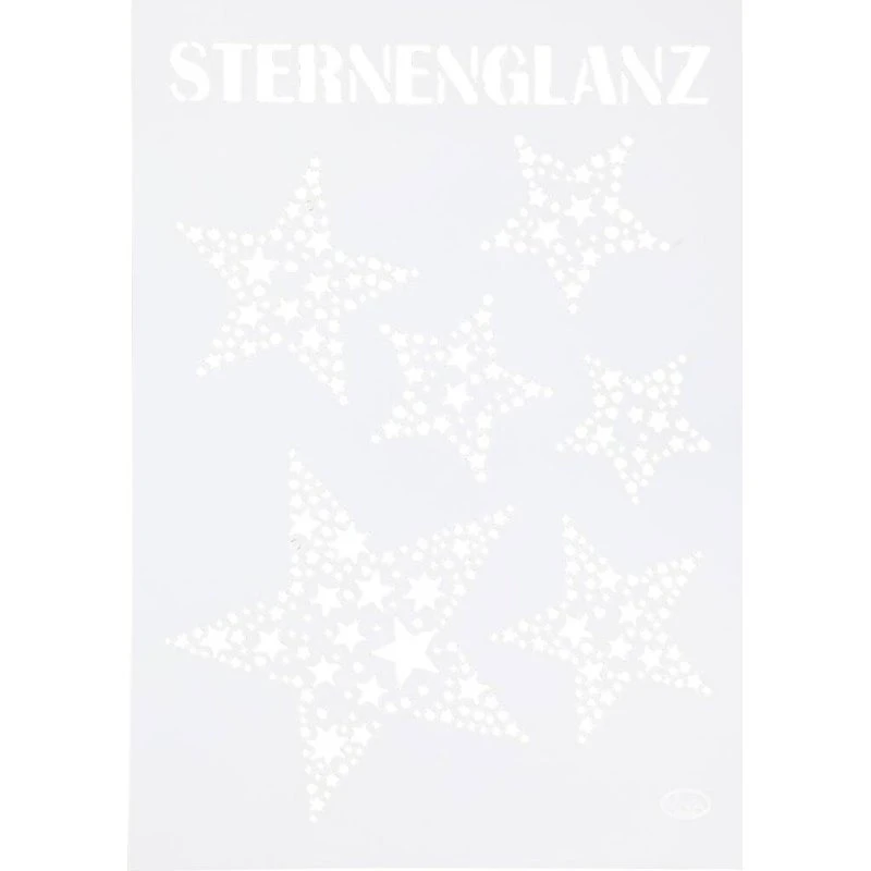 Stjerneglans Stencil A4 210x297 mm – 1 stk