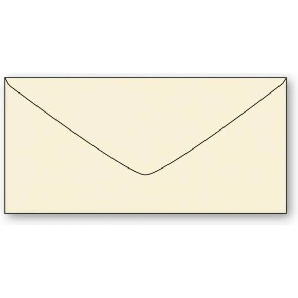 Papperix E65-kuvert 5-pak – elfenben (220x110 mm, 110 g)