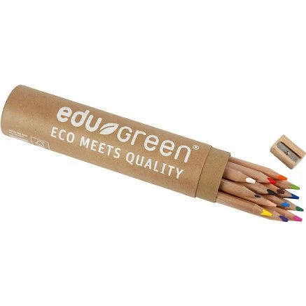 Edugreen Kraftige farveblyanter 5 mm, 12 stk